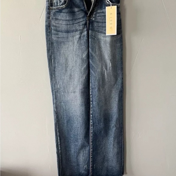 Risen Denim - NET Risen High Rise Jeans Raw Frayed Hem 3/26